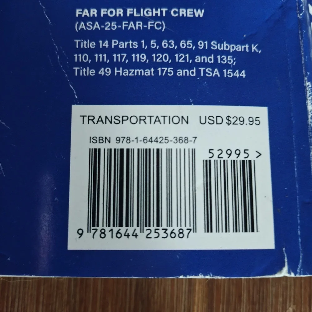 Far/Aim 2025: Federal Aviation Regulations... 9781644253687 Used‎ Damaged